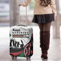 Happy Kenya Madaraka Day Luggage Cover Maasai Shield - Kenyan Pattern