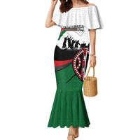 Personalised Happy Kenya Madaraka Day Mermaid Dress Maasai Shield - Kenyan Pattern