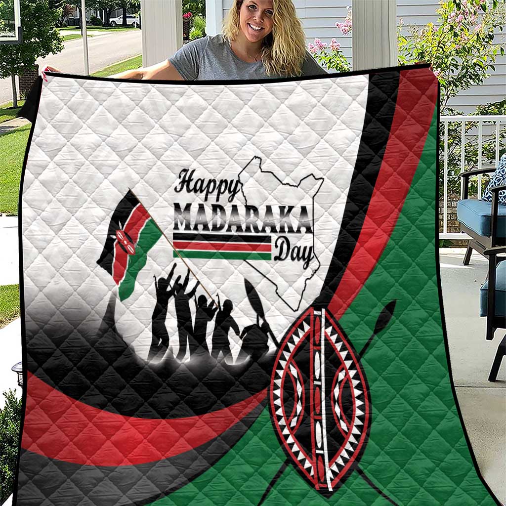 Happy Kenya Madaraka Day Quilt Maasai Shield - Kenyan Pattern
