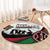 Happy Kenya Madaraka Day Round Carpet Maasai Shield - Kenyan Pattern