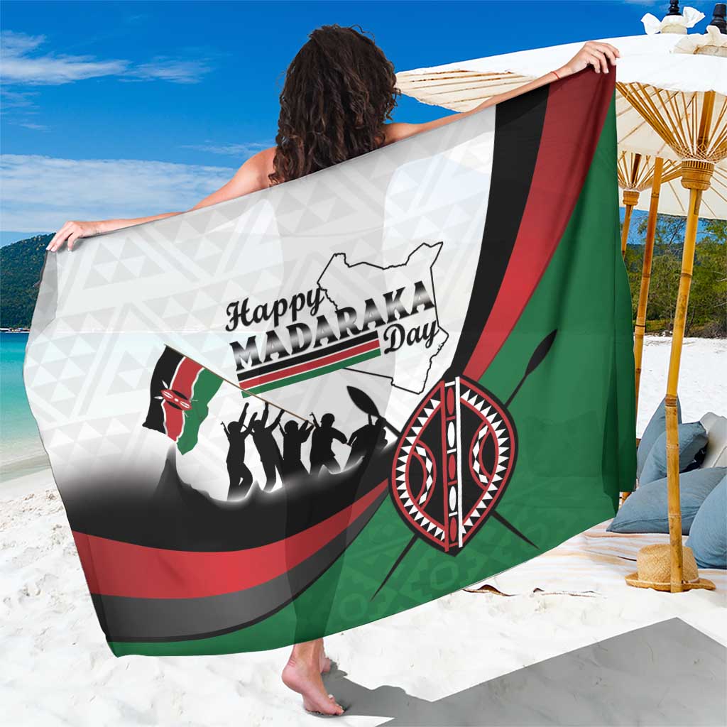 Happy Kenya Madaraka Day Sarong Maasai Shield - Kenyan Pattern