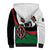 Personalised Happy Kenya Madaraka Day Sherpa Hoodie Maasai Shield - Kenyan Pattern