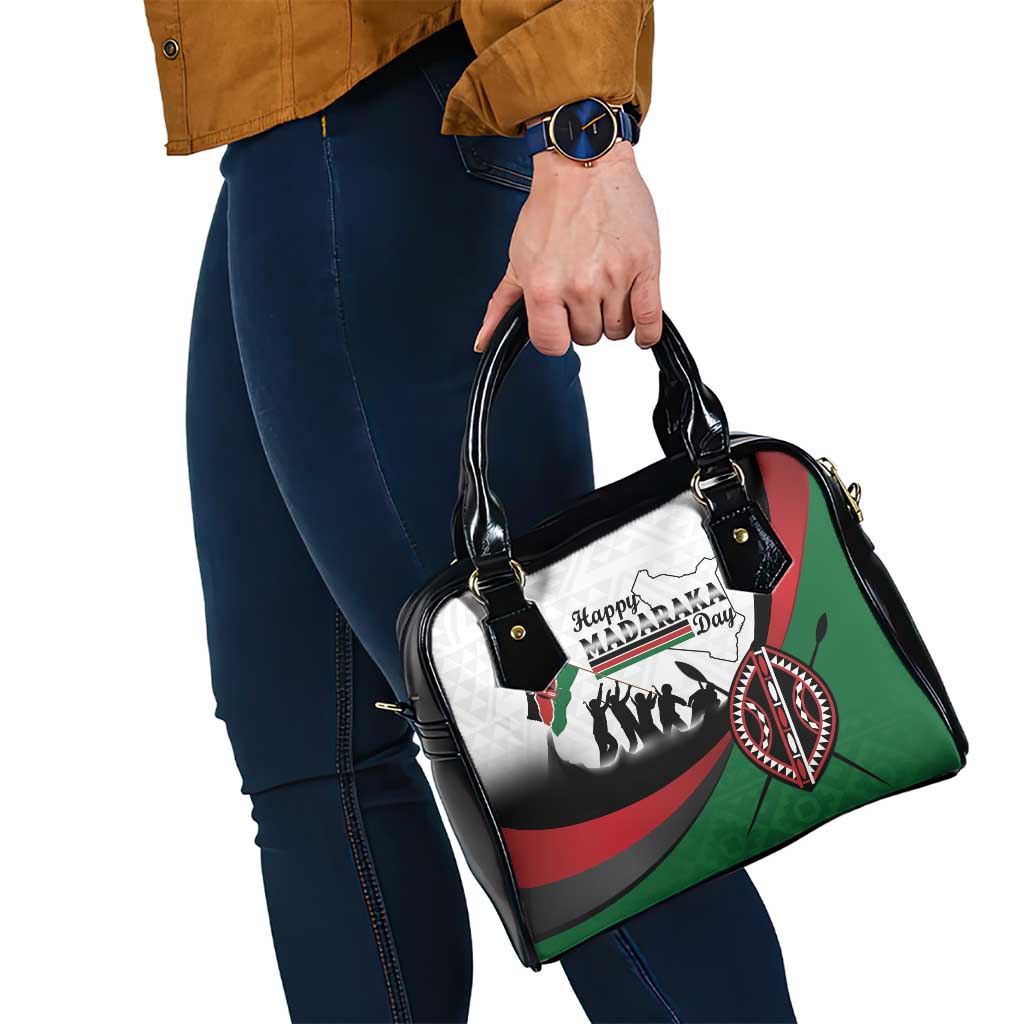 Happy Kenya Madaraka Day Shoulder Handbag Maasai Shield - Kenyan Pattern
