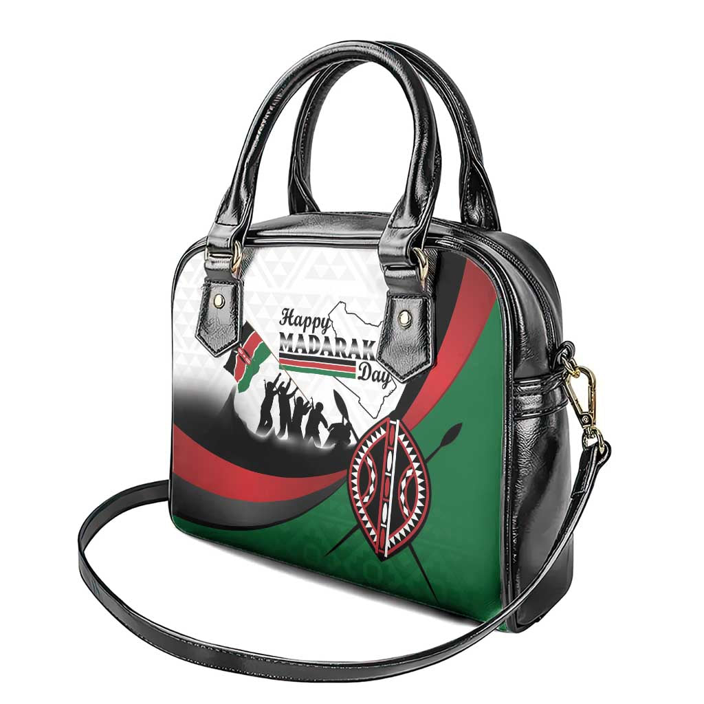 Happy Kenya Madaraka Day Shoulder Handbag Maasai Shield - Kenyan Pattern