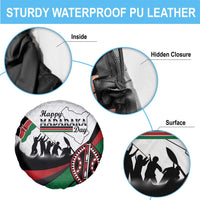 Happy Kenya Madaraka Day Spare Tire Cover Maasai Shield - Kenyan Pattern