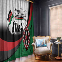 Happy Kenya Madaraka Day Window Curtain Maasai Shield - Kenyan Pattern