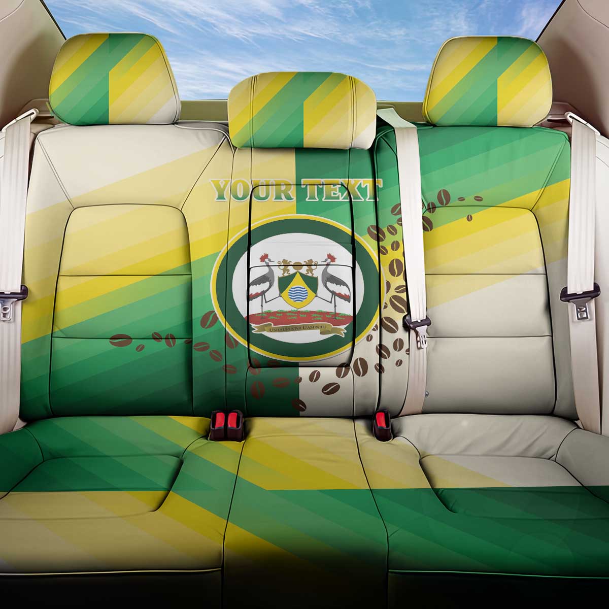 Personalised Nairobi Kenya Back Car Seat Cover The Green City under the Sun