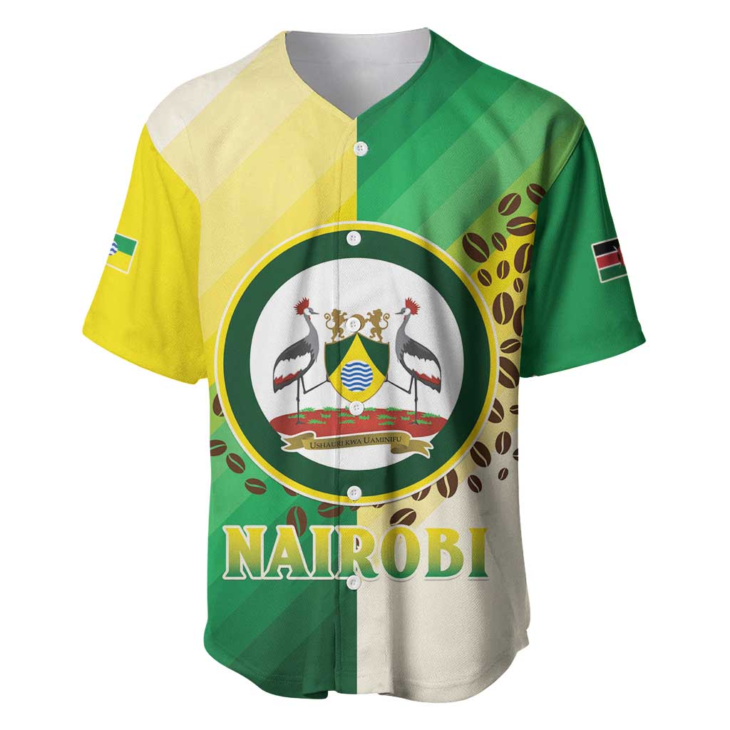 Personalised Nairobi Kenya Baseball Jersey The Green City under the Sun