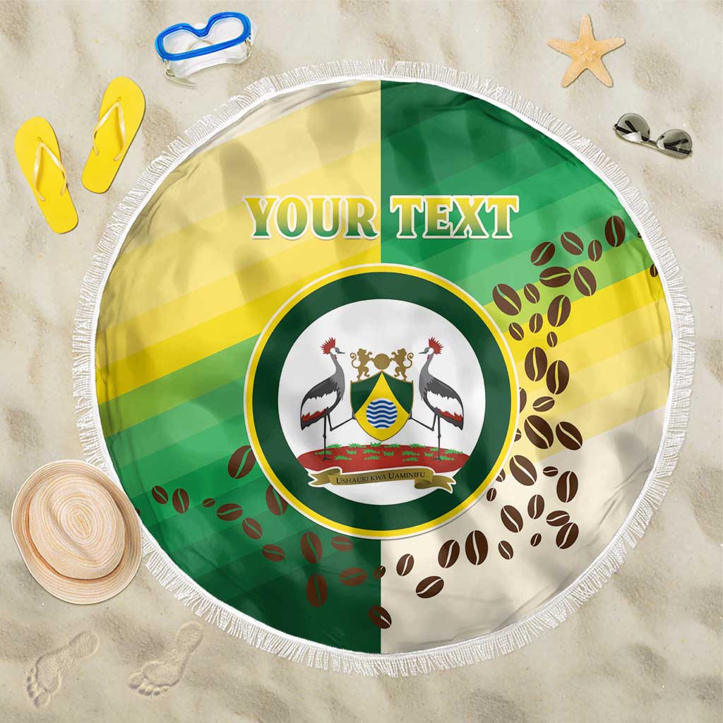 Personalised Nairobi Kenya Beach Blanket The Green City under the Sun