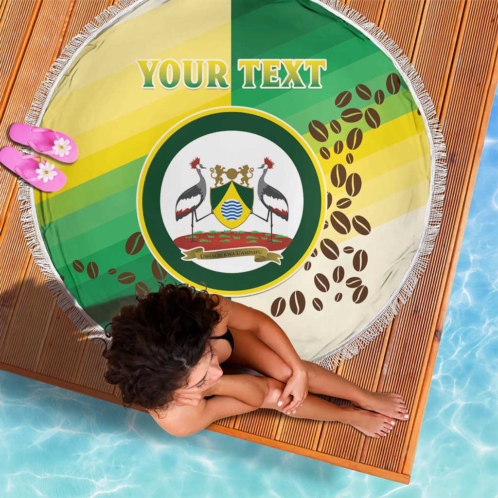 Personalised Nairobi Kenya Beach Blanket The Green City under the Sun