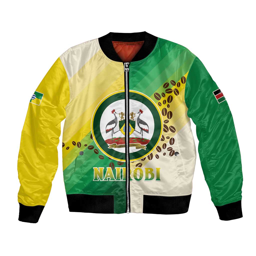 Personalised Nairobi Kenya Bomber Jacket The Green City under the Sun
