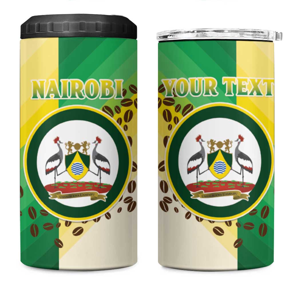 Personalised Nairobi Kenya 4 in 1 Can Cooler Tumbler The Green City under the Sun