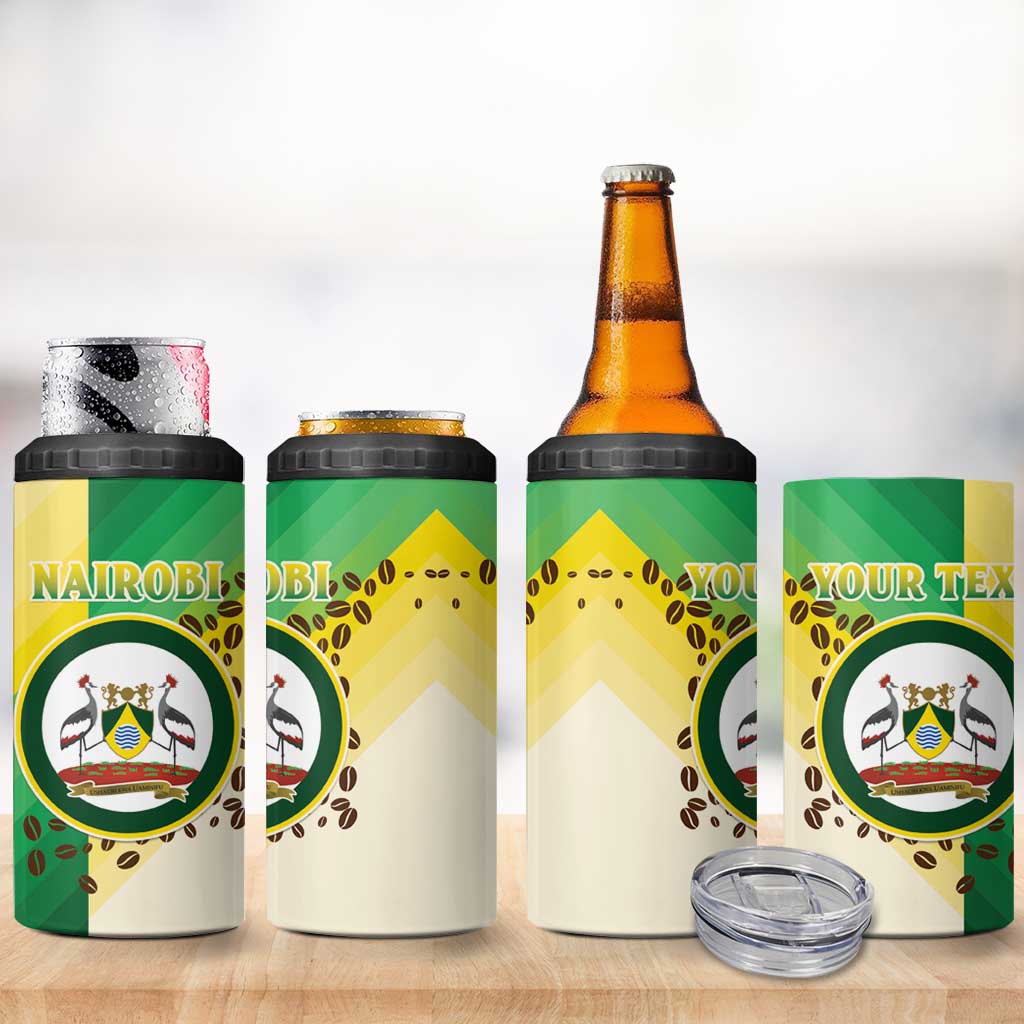 Personalised Nairobi Kenya 4 in 1 Can Cooler Tumbler The Green City under the Sun