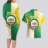 Personalised Nairobi Kenya Couples Matching Long Sleeve Bodycon Dress and Hawaiian Shirt The Green City under the Sun