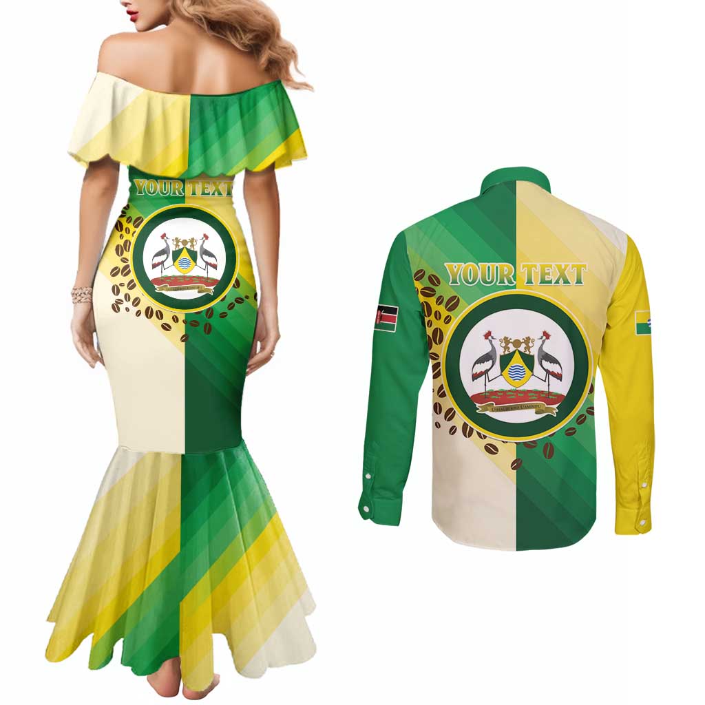 Personalised Nairobi Kenya Couples Matching Mermaid Dress and Long Sleeve Button Shirt The Green City under the Sun
