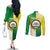 Personalised Nairobi Kenya Couples Matching Off The Shoulder Long Sleeve Dress and Long Sleeve Button Shirt The Green City under the Sun