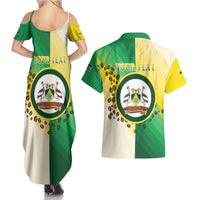 Personalised Nairobi Kenya Couples Matching Summer Maxi Dress and Hawaiian Shirt The Green City under the Sun