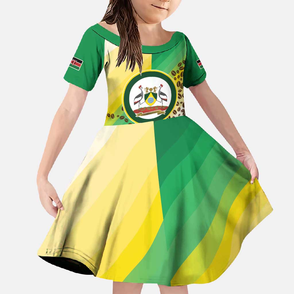 Personalised Nairobi Kenya Family Matching Off Shoulder Maxi Dress and Hawaiian Shirt The Green City under the Sun