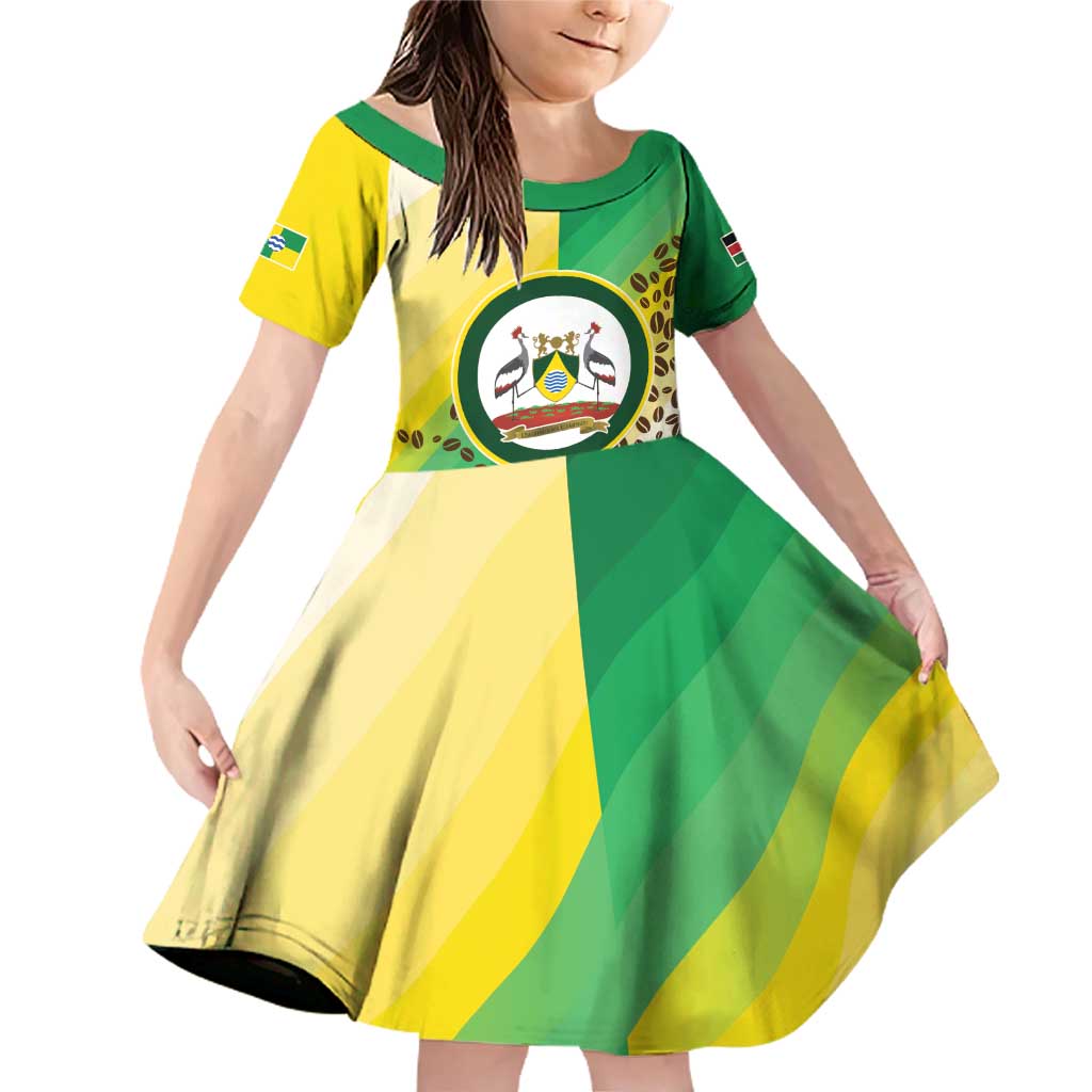 Personalised Nairobi Kenya Family Matching Off Shoulder Short Dress and Hawaiian Shirt The Green City under the Sun