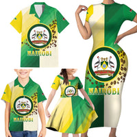 Personalised Nairobi Kenya Family Matching Short Sleeve Bodycon Dress and Hawaiian Shirt The Green City under the Sun