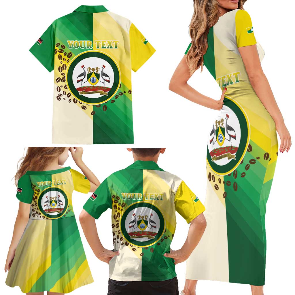 Personalised Nairobi Kenya Family Matching Short Sleeve Bodycon Dress and Hawaiian Shirt The Green City under the Sun