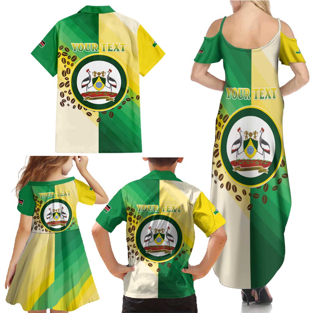 Personalised Nairobi Kenya Family Matching Summer Maxi Dress and Hawaiian Shirt The Green City under the Sun