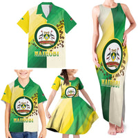 Personalised Nairobi Kenya Family Matching Tank Maxi Dress and Hawaiian Shirt The Green City under the Sun