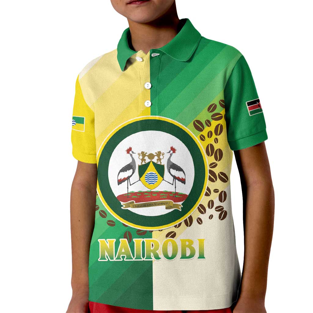 Personalised Nairobi Kenya Kid Polo Shirt The Green City under the Sun