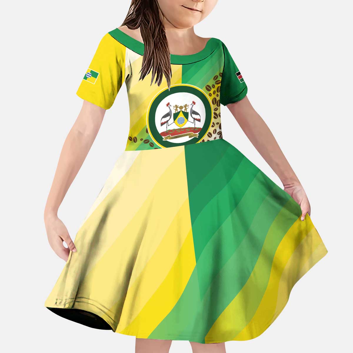 Personalised Nairobi Kenya Kid Short Sleeve Dress The Green City under the Sun