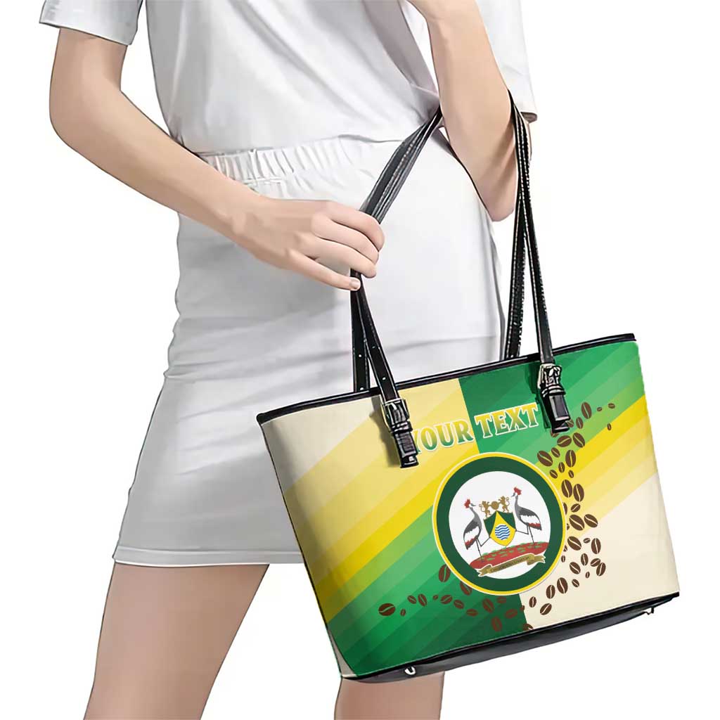 Personalised Nairobi Kenya Leather Tote Bag The Green City under the Sun