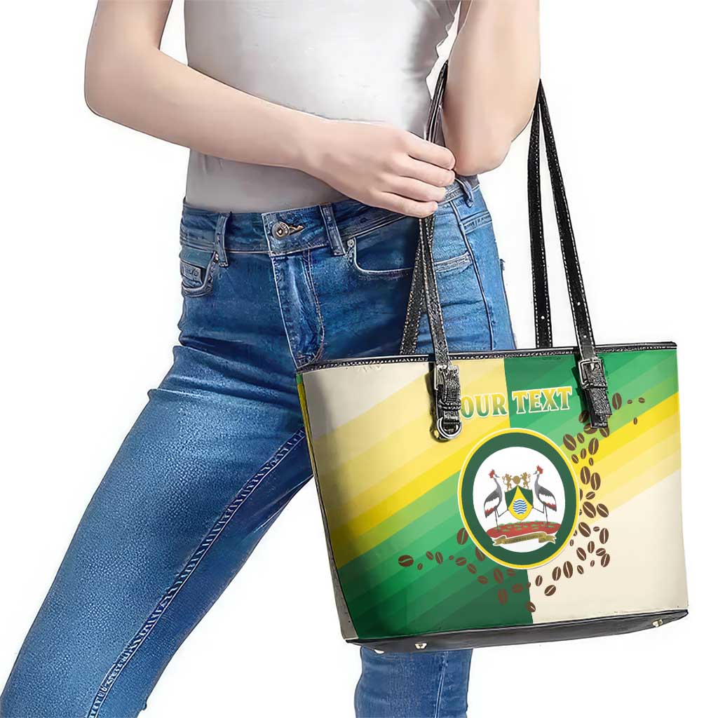 Personalised Nairobi Kenya Leather Tote Bag The Green City under the Sun