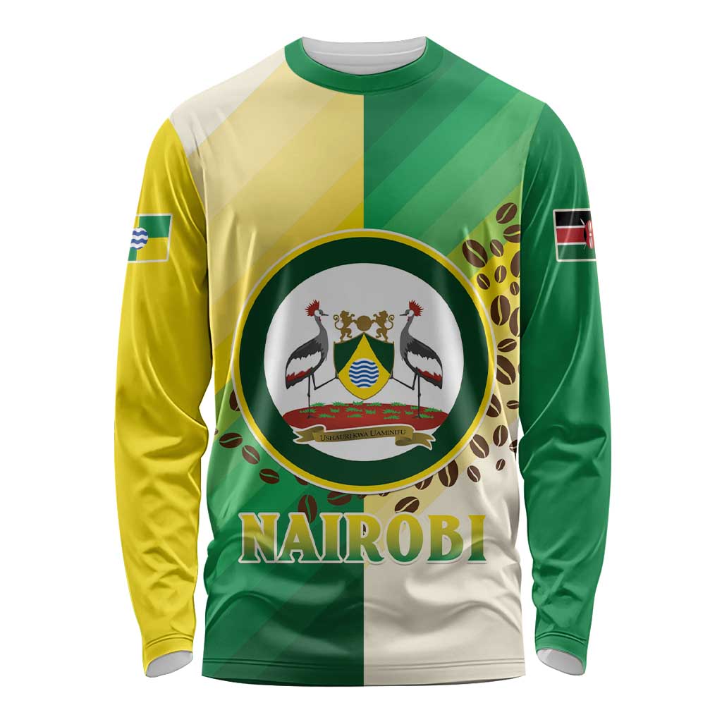 Personalised Nairobi Kenya Long Sleeve Shirt The Green City under the Sun