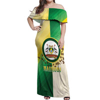 Personalised Nairobi Kenya Off Shoulder Maxi Dress The Green City under the Sun