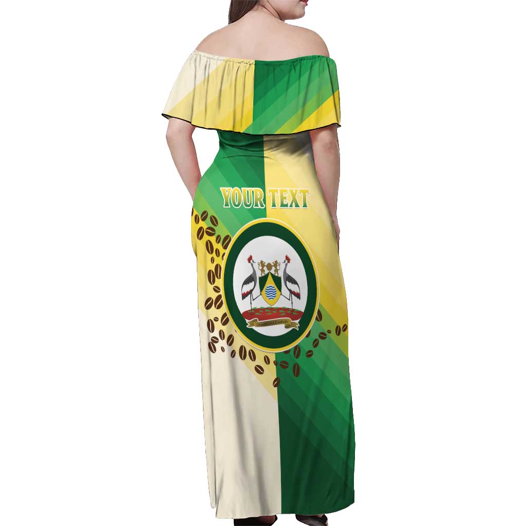 Personalised Nairobi Kenya Off Shoulder Maxi Dress The Green City under the Sun