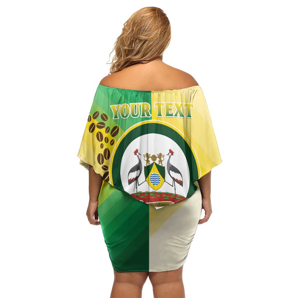 Personalised Nairobi Kenya Off Shoulder Short Dress The Green City under the Sun