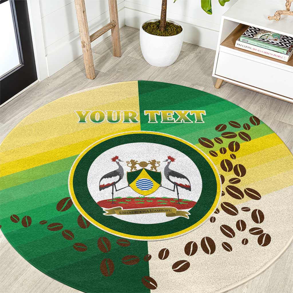 Personalised Nairobi Kenya Round Carpet The Green City under the Sun