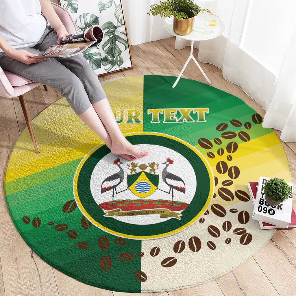 Personalised Nairobi Kenya Round Carpet The Green City under the Sun