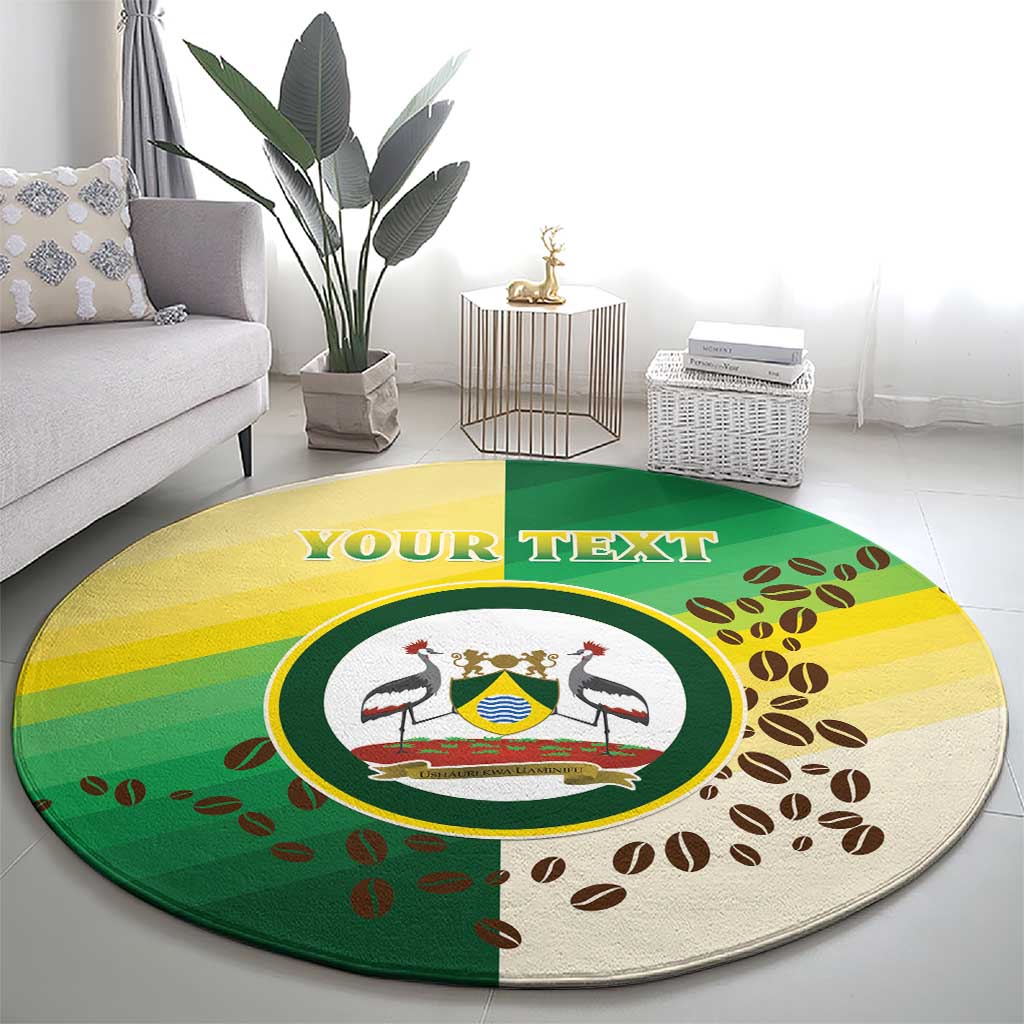 Personalised Nairobi Kenya Round Carpet The Green City under the Sun