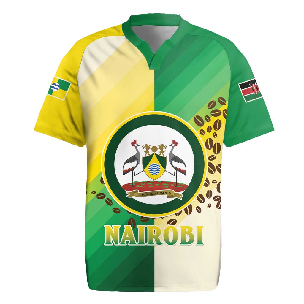 Personalised Nairobi Kenya Rugby Jersey The Green City under the Sun