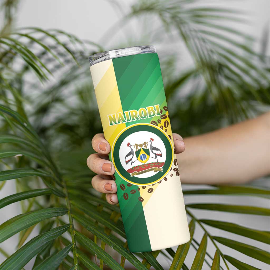 Personalised Nairobi Kenya Skinny Tumbler The Green City under the Sun
