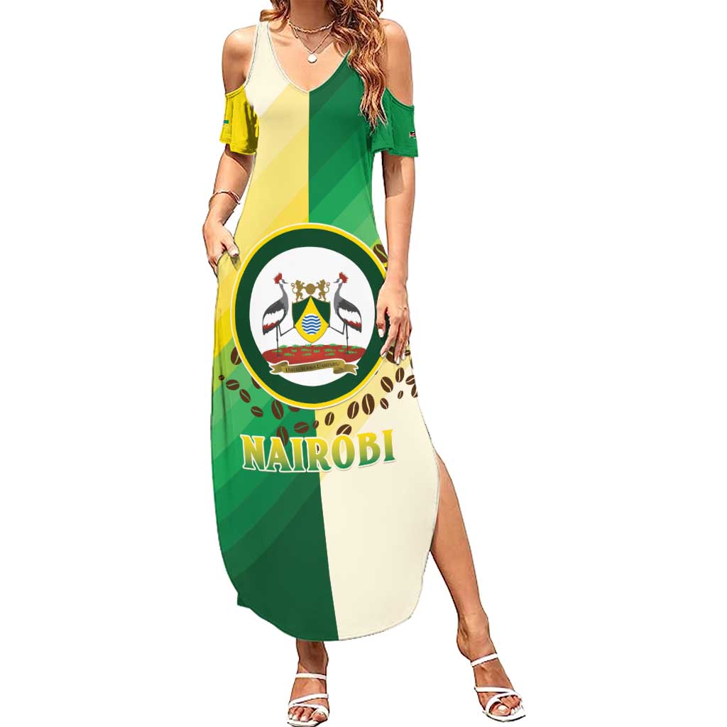 Personalised Nairobi Kenya Summer Maxi Dress The Green City under the Sun