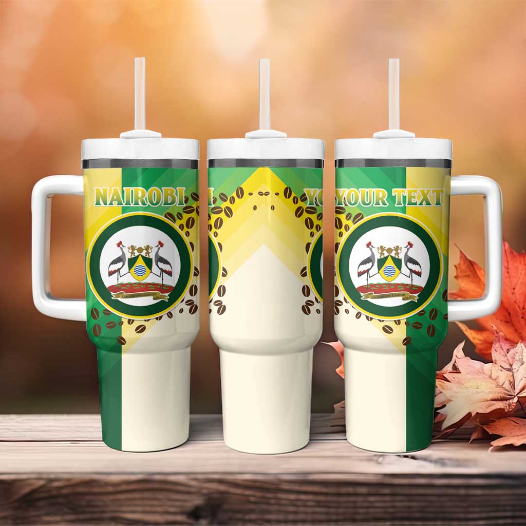 Personalised Nairobi Kenya Tumbler With Handle The Green City under the Sun