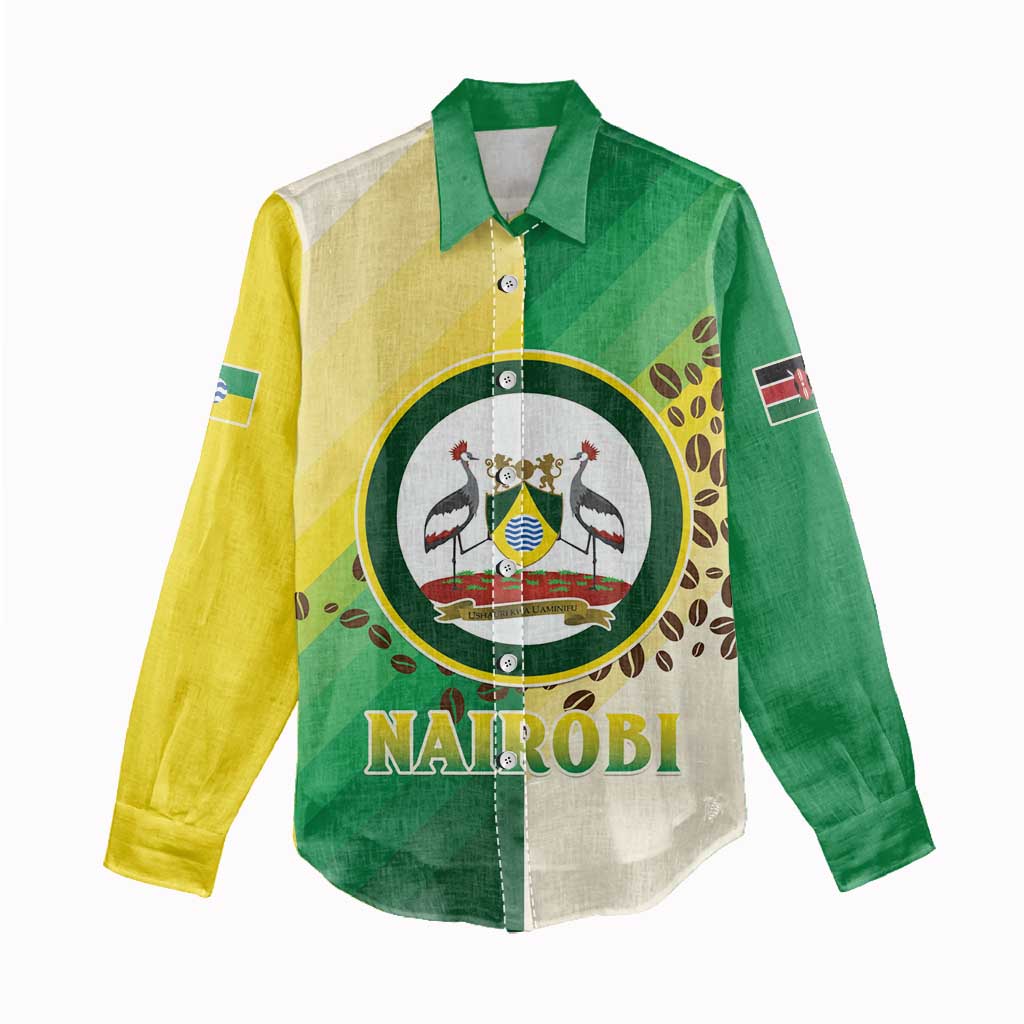 Personalised Nairobi Kenya Women Casual Shirt The Green City under the Sun