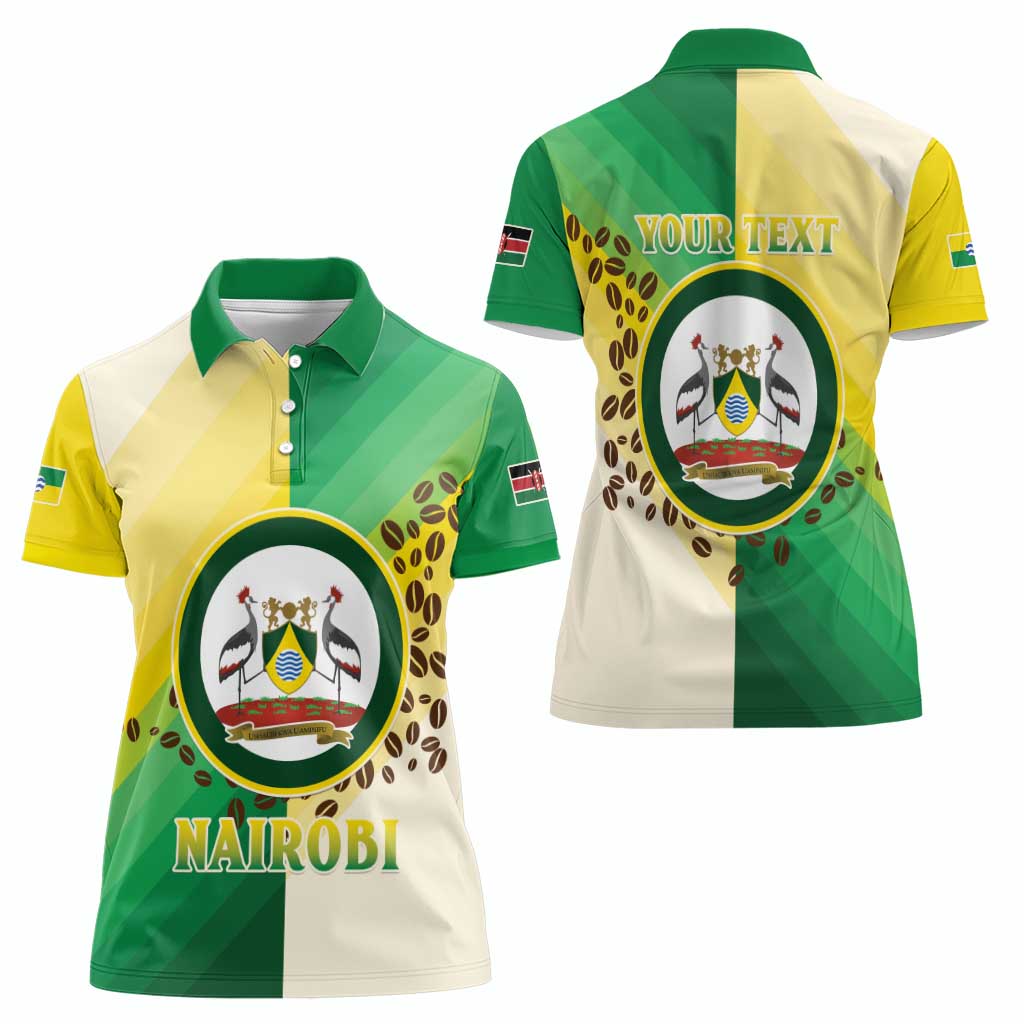 Personalised Nairobi Kenya Women Polo Shirt The Green City under the Sun