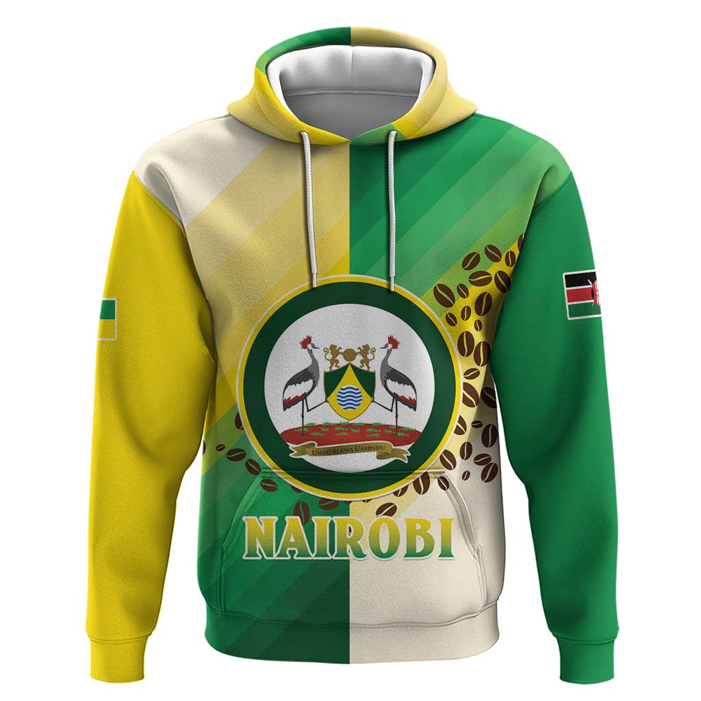 Personalised Nairobi Kenya Zip Hoodie The Green City under the Sun