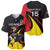 Uganda Rugby Custom Baseball Jersey Black Crowned Crane Mascot - Sporty Style
