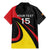 Uganda Rugby Custom Family Matching Mermaid Dress and Hawaiian Shirt Black Crowned Crane Mascot - Sporty Style