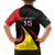 Uganda Rugby Custom Family Matching Summer Maxi Dress and Hawaiian Shirt Black Crowned Crane Mascot - Sporty Style