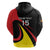 Uganda Rugby Custom Hoodie Black Crowned Crane Mascot - Sporty Style