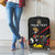 Uganda Rugby Custom Luggage Cover Black Crowned Crane Mascot - Sporty Style